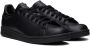 Adidas Originals Black Stan Smith Low-Top Sneakers - Thumbnail 6