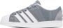 Adidas Originals Gray & White Superstar Supermodified Sneakers - Thumbnail 3