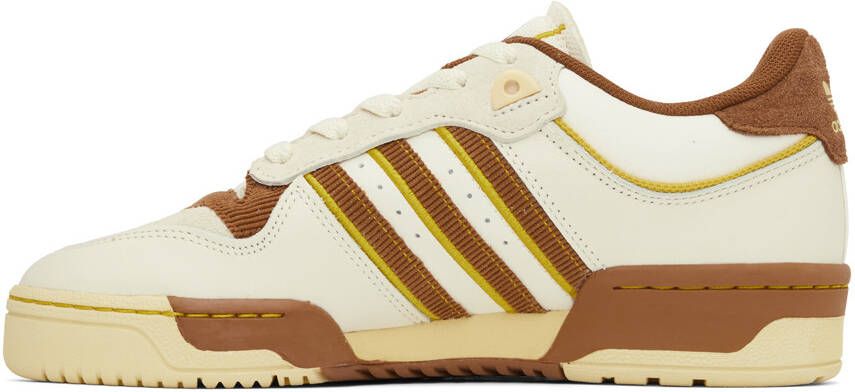 adidas Originals Off-White & Brown Rivalry Low 86 Sneakers