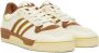 Adidas Originals Off-White & Brown Rivalry Low 86 Sneakers - Thumbnail 4
