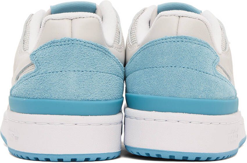 adidas Originals Off-White & Blue Forum Low Sneakers