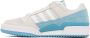 Adidas Originals Off-White & Blue Forum Low Sneakers - Thumbnail 3