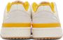 Adidas Originals Off-White & Yellow Forum Low Sneakers - Thumbnail 2