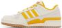 Adidas Originals Off-White & Yellow Forum Low Sneakers - Thumbnail 3