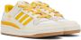 Adidas Originals Off-White & Yellow Forum Low Sneakers - Thumbnail 4