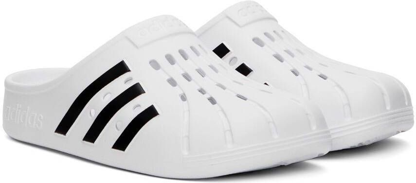 adidas Originals White Adilette Clogs