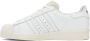 Adidas Originals White & Beige Superstar 82 Sneakers - Thumbnail 8