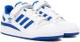 Adidas Originals White & Blue Forum Low Sneakers - Thumbnail 4