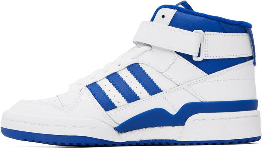 adidas Originals White & Blue Forum Sneakers