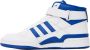 Adidas Originals White & Blue Forum Sneakers - Thumbnail 3
