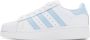 Adidas Originals White & Blue Superstar XLG Sneakers - Thumbnail 3