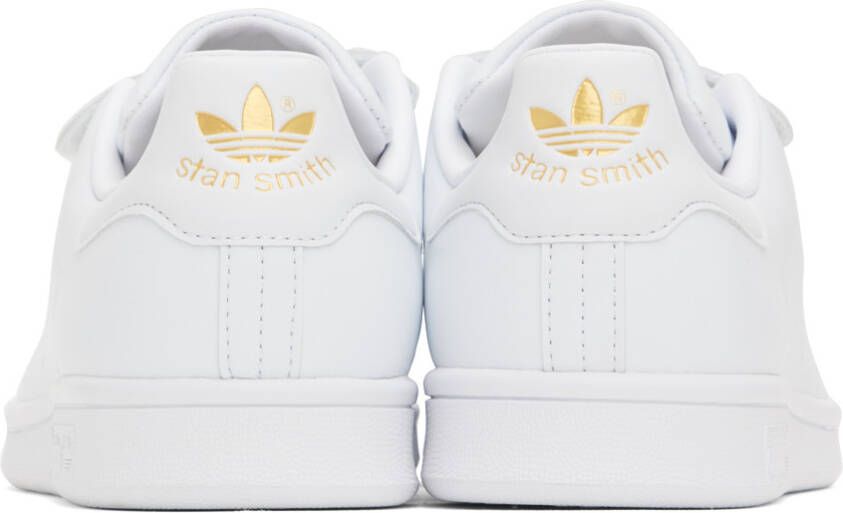 adidas Originals White & Gold Stan Smith Sneakers