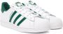Adidas Originals White & Green Superstar Sneakers - Thumbnail 4