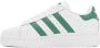 Adidas Originals White & Green Superstar XLG Sneakers - Thumbnail 3