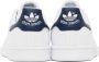Adidas Originals White & Navy Stan Smith Sneakers - Thumbnail 2