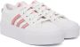 Adidas Originals White & Pink Nizza Platform Sneakers - Thumbnail 4