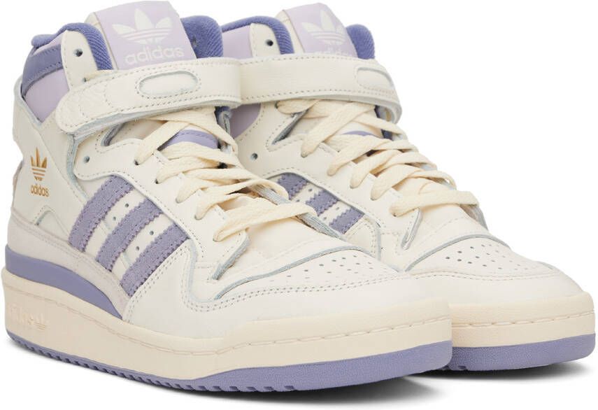 adidas Originals White & Purple Forum 84 Sneakers