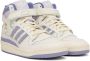 Adidas Originals White & Purple Forum 84 Sneakers - Thumbnail 4