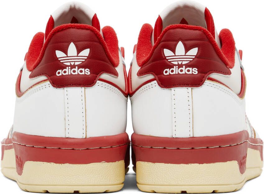 adidas Originals White & Red Rivalry Low 86 Sneakers