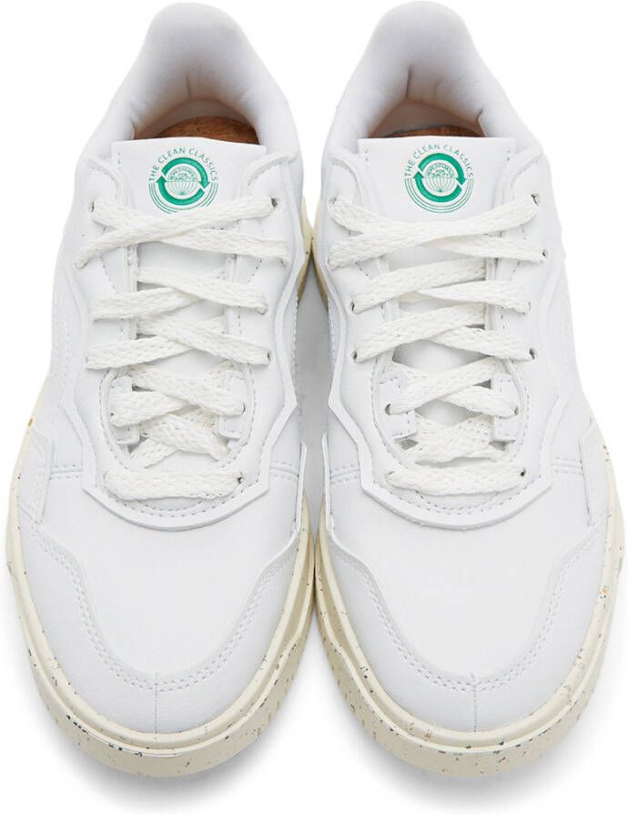 adidas Originals White Clean Classics SC Premiere Sneakers