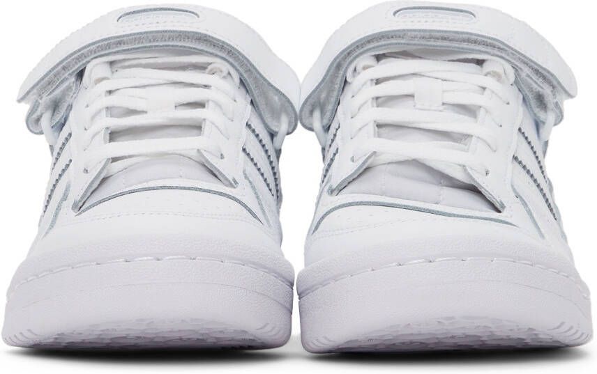 adidas Originals White Forum Low-Top Sneakers