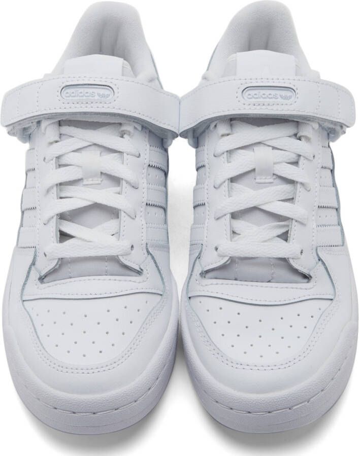 adidas Originals White Forum Low-Top Sneakers