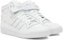 Adidas Originals White Forum Mid Sneakers - Thumbnail 4