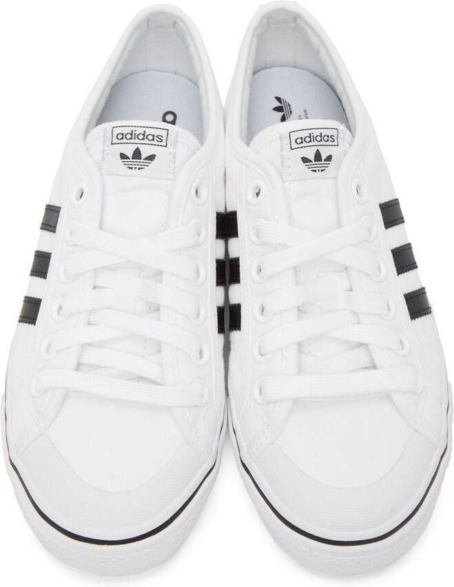 adidas Originals White Nizza Sneakers
