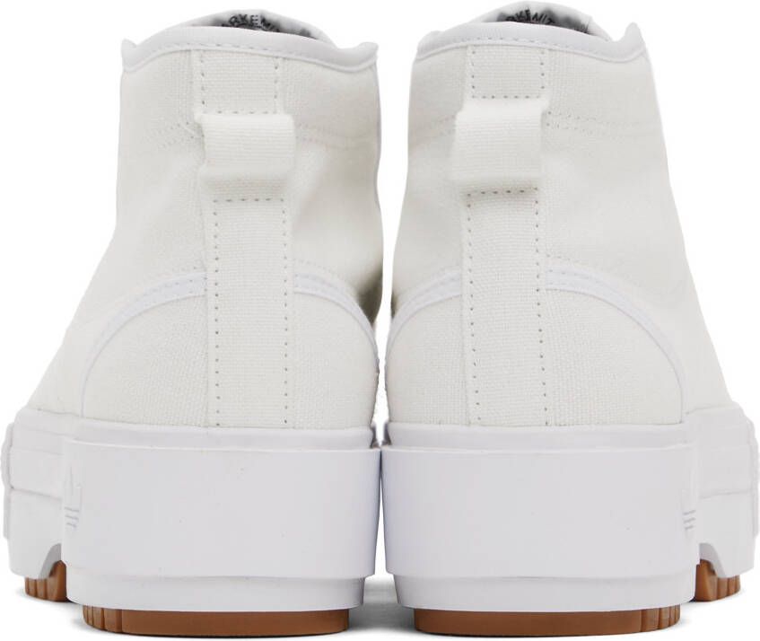 adidas Originals White Nizza Trek Platform Sneakers