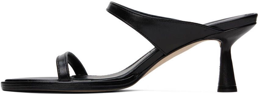 Aeyde Black Maru Heeled Sandals
