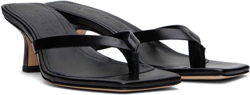 Aeyde Black Wilma Heeled Sandals