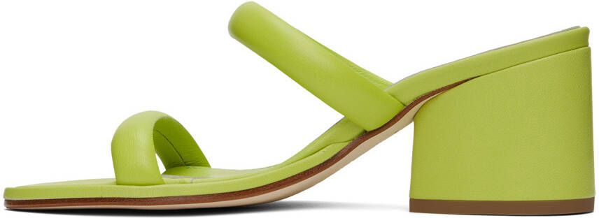 Aeyde Green Barbara Heeled Sandals