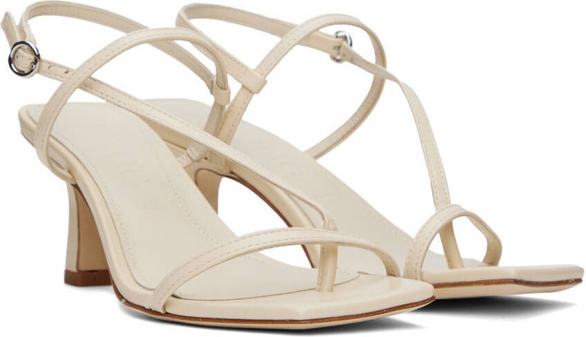 Aeyde Off-White Elise Heeled Sandals