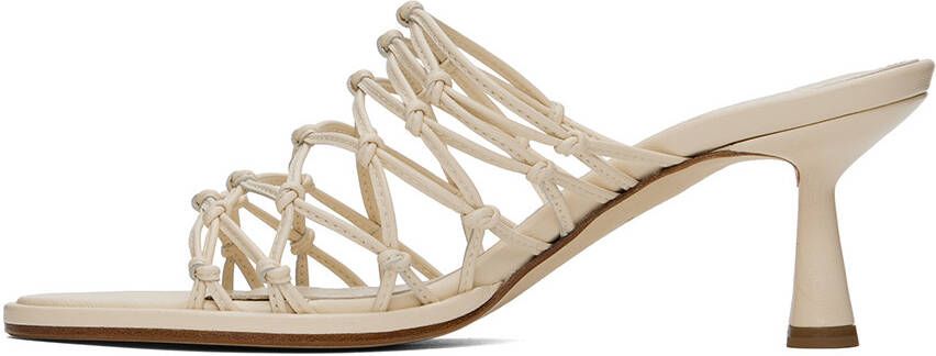 Aeyde Off-White Sibi Heeled Sandals