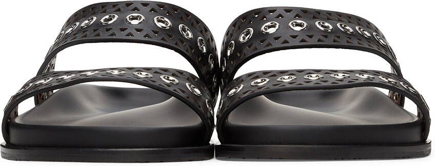 ALAÏA Black Strap Sandals