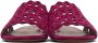 ALAÏA Pink Chamois Vienne Leather Sandals - Thumbnail 2
