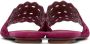 ALAÏA Pink Chamois Vienne Leather Sandals - Thumbnail 4