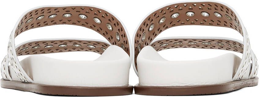 ALAÏA White Strap Sandals