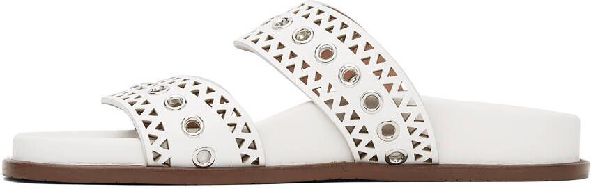 ALAÏA White Strap Sandals