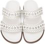 ALAÏA White Strap Sandals - Thumbnail 5