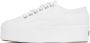 ALAÏA White Superga Edition Platform Sneakers - Thumbnail 3