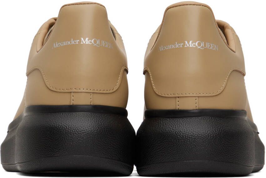 Alexander McQueen Beige & Black Oversized Sneakers