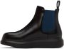 Alexander McQueen Black & Blue Hybrid Ankle Boots - Thumbnail 3
