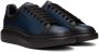 Alexander McQueen Black & Blue Oversized Sneakers - Thumbnail 4