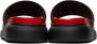 Alexander McQueen Black & Red Logo Pool Slides - Thumbnail 2