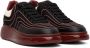 Alexander McQueen Black & Red Oversized Sneakers - Thumbnail 4