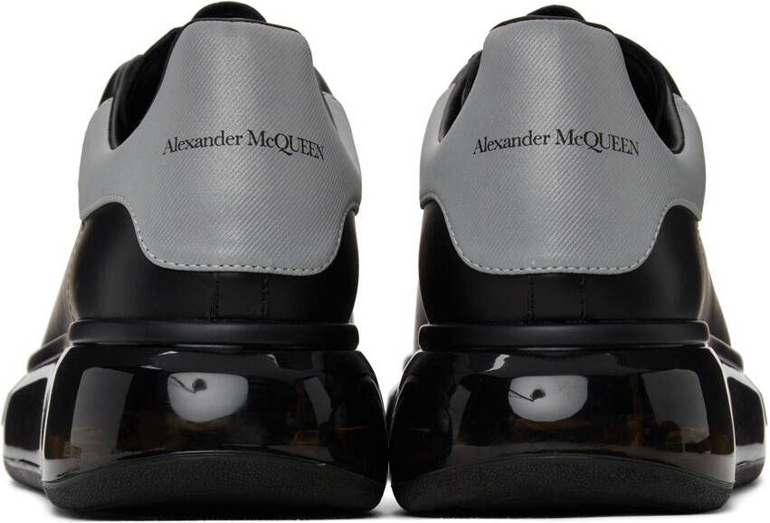 Alexander McQueen Black & Silver Oversized Sneakers