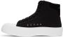 Alexander McQueen Black & White Deck Plimsoll High-Top Sneakers - Thumbnail 3