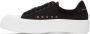 Alexander McQueen Black & White Deck Plimsoll Sneakers - Thumbnail 3