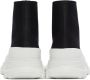 Alexander McQueen Black & White High Tread Slick Sneakers - Thumbnail 2